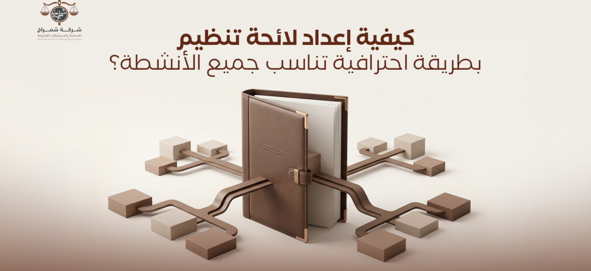 إعداد لائحة تنظيم